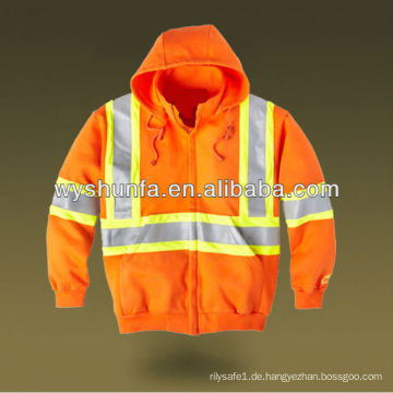 CSA Z96 09 Hi Vis Sicherheit Hoodies / Jacke reflektierende Jacke für Mann